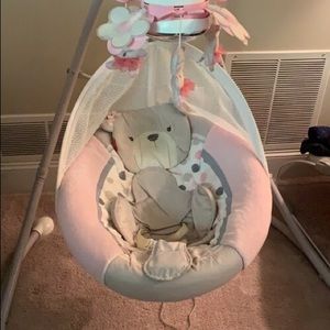 Pink Baby swing